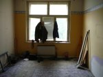 místnost č.1, ze které bude přepažením vytvořena kuchyně a koupelna